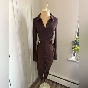 Runaway the Label Chocolate Alpha Midi Dress